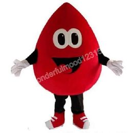 red blood drop Mascot Costumes Carnival Hallowen Gifts Unisex Adults Fancy Party Games Outfit Holiday Outdoor Advertising Outfit Suit