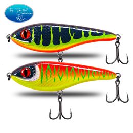 Baits Lures CF Lure 90mm120mm150mm Colour 124 Slow Sinking jerkbait musky pike slider Bass fishing lure Tackle 230530