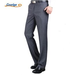 Blazers Covrlge Men's Suit Pants High Quality Men Dress Pants Silk Trousers Straight Business Mens Formal Pants Big Size 40 42 44 MKX005