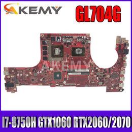 Motherboard GL704G Laptop Motherboard W/ I78750H GTX1060 RTX2060 RTX2070 GPU for ASUS ROG GL704GM GL704GV GL704GW Motherboard Mainboard