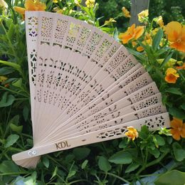 Party Favor Personalized Engraved Wood Folding Hand Fan Wedding Personality Fans Birthday Customized Baby Decor Gifts For Guest