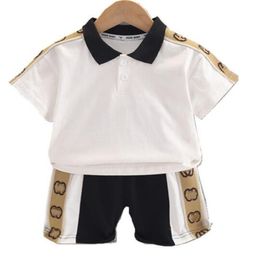 Cotton Children Clothing Set Kids Designer T-Shirt Pants 2 Piece Suit Toddler Baby Outfit Boys Girl Fashion Apparel