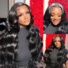 30 40 Inch 360 Body Wave Lace Front Human Hair Wigs Brazilian Loose Water Wavy Human Hair Lace Frontal Wigs For Black Women