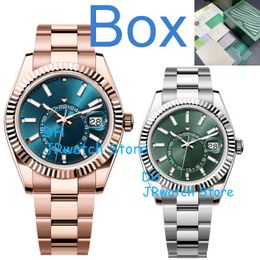 Top Luxury Watch Men Sports SKY Dweller Sports 2813 Eta 9001 Automatic Watch Men s Multifunctional GMT Stainless Steel Diving Waterproof Watch Glow Luxury Gift Box