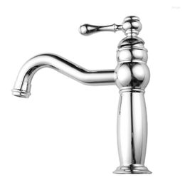Bathroom Sink Faucets Brushed Nickel Faucet Deck Mount One Hole Single Handle Vanity Mixer Tap Lavatory Commercial