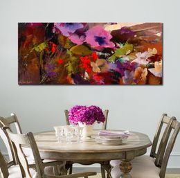 Canvas Art Willem Haenraets Painting Handmade Modern Impressionist Oil Painting of Light Abstract Flower for Office Wall Art