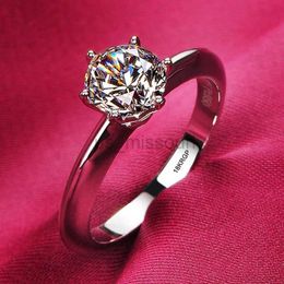 Band Rings Never Fade White Gold Colour Rings Women High Quality Zircon Ring Original Tibetan Silver Wedding Band Bridal Jewellery Accessories J230531