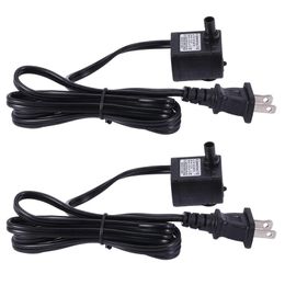 Pumps 2X Mini AC 110V 3W Submersible Water Pump Aquarium Fountain Air Fish Tank Pond Water Pump US Plug 110V