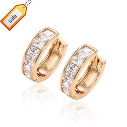 29255 Xuping Jewelry 18K Gold Plated Fashion Huggies Earring For Women Earring Jewelry