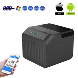 Printers Wireless Thermal Barcode Label Printer 58mm Paper Printer Desktop Label/Receipt Sticker USB / Bluetooth Commercial