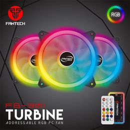 Pads FANTECH FB301 120mm Computer Case RGB Cooling full color Fan 4Pin Quiet CPU Cooler Desktop PC 6 Pin LED Controller Radiator