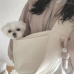 Evening Bags Pet Carrier Bag Handmade Dog Outdoor Travel Handbag Canvas Single Shoulder Sling Comfort Tote