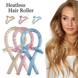 New Party Heat Magic Hair Curlers 2Pcs Satin Scrunchie Heatless Curling Rod For Long Hair Upgraded Magic Rollers Wholesale