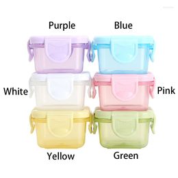 Storage Bottles Food Grade Plastic Mini Fresh-keeping Box Thickened 60ML Seasoning Sub-packaging Sealed Snack Jam Container