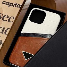 High Quality Card Pocket Case Ladies Luxury Phonecase Fashion Leather Phones Covers Unisex Casual Cases For Iphone 11Promax 12 13Pro 14Plus