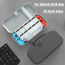 Bags Carrying Case for Nintendo Switch Storage Bag with 20 Game Card Slots Travel Portable Pouch Protective Case Bag for Switch OLED