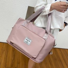 Bags Women Shoulder Bags Large Capacity Foldable Women Oxford Cloth Travel Waterproof Oxford Cloth Handbag