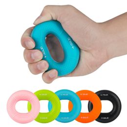 Hand Grips 20-80lbs Hand Exerciser Train Fingers Strength Silicone Grip Ring Fitness Equipment Massage Portable Home Gym Expander Arms 230530