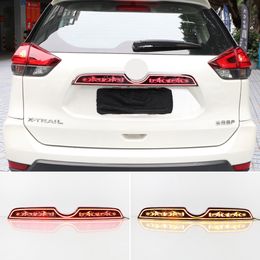 Rear Bumper Trunk Tail Light For Nissan X-trail T32 2014-2021 Car LED Rear Fog Lamp Dynamic Turn Signal Brake Light Reflector