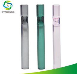 Smoking Pipes High transparent glass smoke pipe straight tube suction nozzle 109mm diameter 12mm