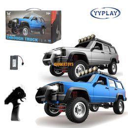 Full Scale Four-wheel Drive Proportional Off-road Cherokee Rc Model Remote Control Car Modified Metal Drive Shaft Car Toy Gift