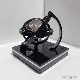 Watch Boxes Cases USB Stereoscopic Automatic Box Display Luxury Mechanical Gyro Rotator Yarn