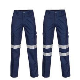 Pants Fashion Men Road Work High Visibility Reflective Casual Pockets Work Casual Trouser Pants Spring Autumn