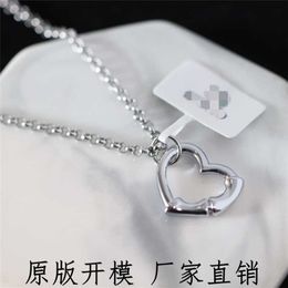 2023 New designer jewelry bracelet necklace ring heart-shaped female Japan South ins simple clavicle chain classmate's best friend small gift Pendant