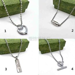 designer jewelry bracelet necklace ring Accessories love Shaped Pendant personalized rectangular column pendant men's women's same couple high quality