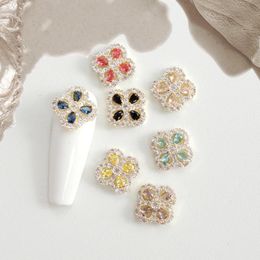 Liquids 10pcs/lot Kawaii Flower Zircon Crystals Rhinestones Nail Art Jewelry Manicure Decorations Diy Nails Accessories Charms Supplies