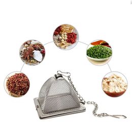 Tea Infusers Pyramid Infuser Portable Stainless Steel Strainer Loose Teapot Leaf Philtre Teaware Tool Accessories Vt1772 Drop Deliver Dhtvd