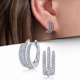 Hoop Earrings CAOSHI Trendy Female Everyday Wearable Fashion Lady Claw Shape Design Silver Colour Accessories For Engagement Ceremony