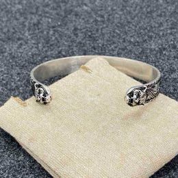 2023 New designer jewelry bracelet necklace ring Sterling Zodiac head men's women's personality open Braceletnew jewellery