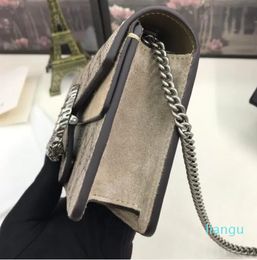 Genuine leather women shoulder bag letter handbags change wallets classic womens crossbody Evening bags with box 476432