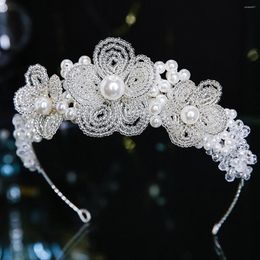 Hair Clips Bridal Wedding Crystal Pearl Bracelet Flower Headband Headdress Exquisite Accessories