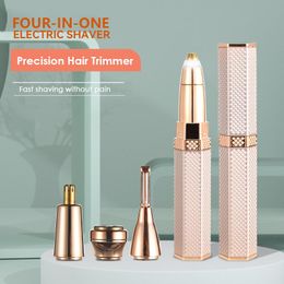 Epilator Electric Shaver Safety Razor Eyebrow Trimmer Facial Hair Removal Remover Epilator Women Painless Shaving Ladies Bikini Depilator