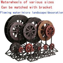 Decorations Flowing water wheel ornaments waterwheel rockery accessories fish tank fish pond water view living room office opening decoratio