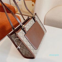 2023-Designer shoulder bag women's handbag luxury trend female new fashion clutch purse high-capacity shopping bag