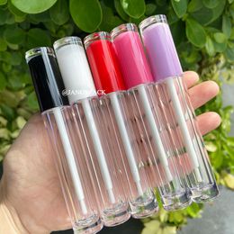 Brushes 10/30/50/100pcs 5ml Makeup Container Pink White Purple Lip Balm Containers Empty Lipgloss Container Packaging Wand Brush