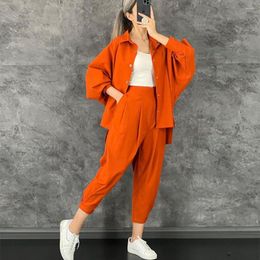 Ethnic Clothing 2 Piece Set African Clothes For Women Shirt Tops And Pencil Pants Suits Solid Loose Casual Outfits Sets