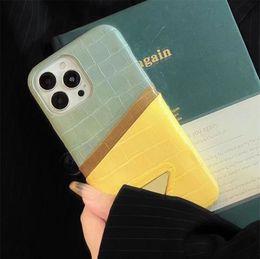 For Iphone 14Promax Phonecase Fashion Letter Phone Covers Designer Mens Iphone 13Pro Covers Casual Mobile Phone Cases With Card Pocket