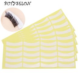 Brushes 100 pairs Eyelash Extension paper Patches grafting lash Under Eye Pad Tips Sticker Natural Eyelashes Makeup Paper Adhesive Tape