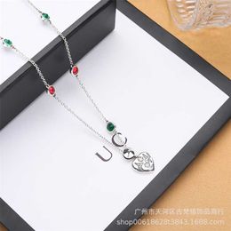 2023 New designer jewelry bracelet necklace ring flower bird love fearless color diamond style women's heart pendant