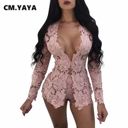 Two Piece Dress CM.YAYA 4 Colours Fashion Sexy Women Sets Casual Hoodiessweatshirtshorts Two Pieces Suits Lace Party Tracksuit Fall 230530