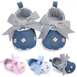 First Walkers Baby Girls Shoes Cute Bow Decoration Born Infant Toddler Crib Princess Cotton Moccasins Floor