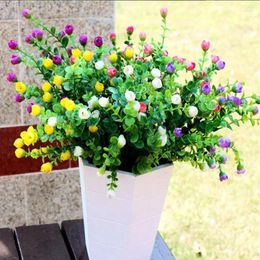 Decorative Flowers Mini Rose Cloth 6 Colors Artificial Flower For Wedding Party Home Room Decoration Marriage Shoes Hats Accessories Silk