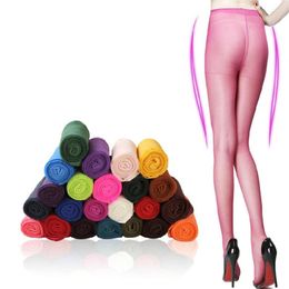 Frauen Socken 1 Paar Farbe Transparent Ultradünne Candy Sexy Strumpfhosen Mulheres Meias Strumpfhosen Strumpfhosen Strümpfe Strumpfwaren Unterwäsche