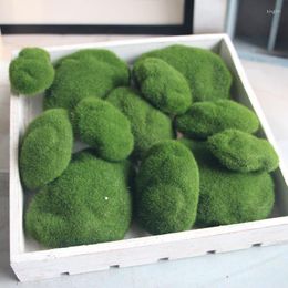 Decorative Flowers Foam Moss Grass Artificial Micro-Landscape Stone Flower Phalaenopsis Accessories 3 Size Choose Potted Plants