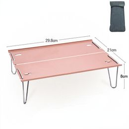 Camp Furniture 2023 Camping Barbecue Table Outdoor Picnic Desk Lightweight Hard-Topped Folding Aluminium Alloy Mini With Carry Bag