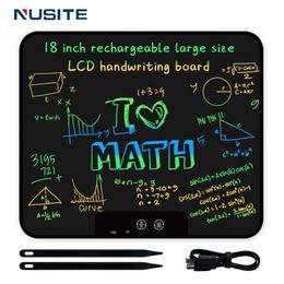 Tablets 18 Inch Rechargeable LCD Writing Tablet Erasable Electronic Drawing Board Doddle Board Educational Learning Toys Gifts For Kids